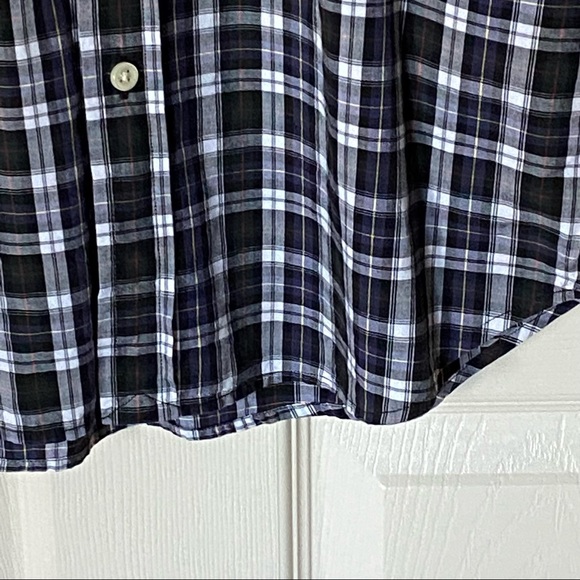 Ralph Lauren Blue & Black Plaid Button Down Shirt - Picture 10 of 13